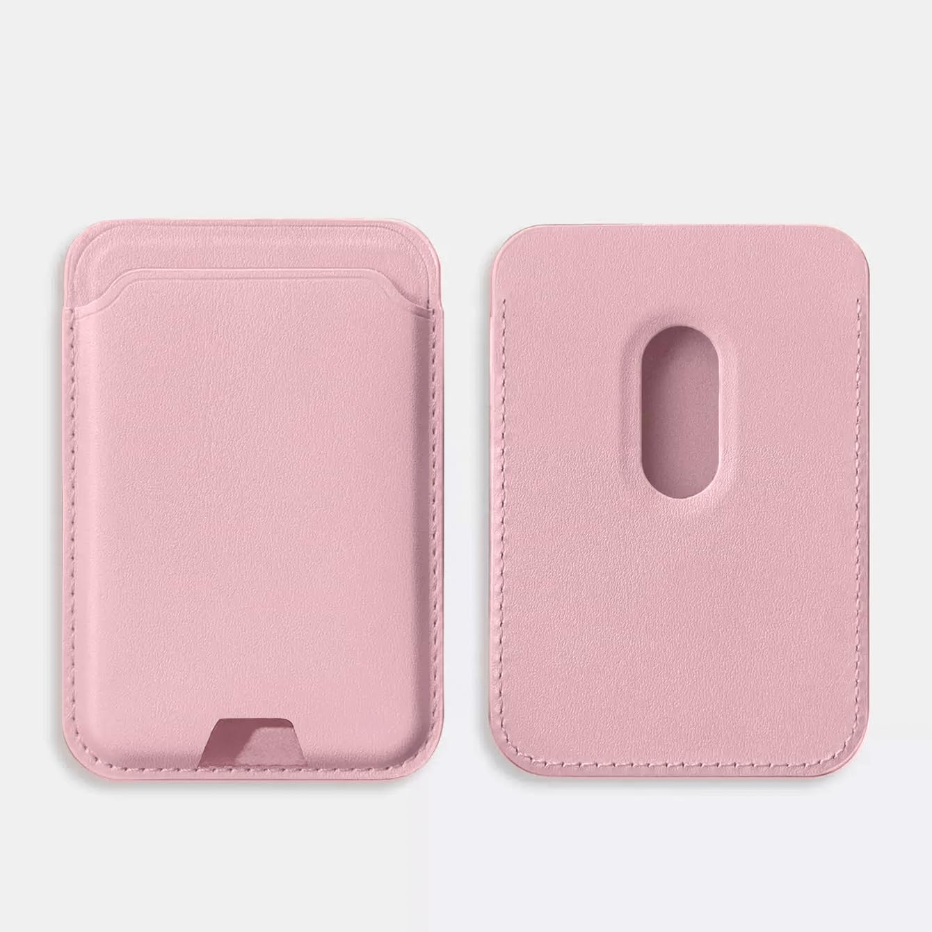Slim Magnetic Card Wallet Compatible with Magsafe for Iphone 12-17 Series (White)