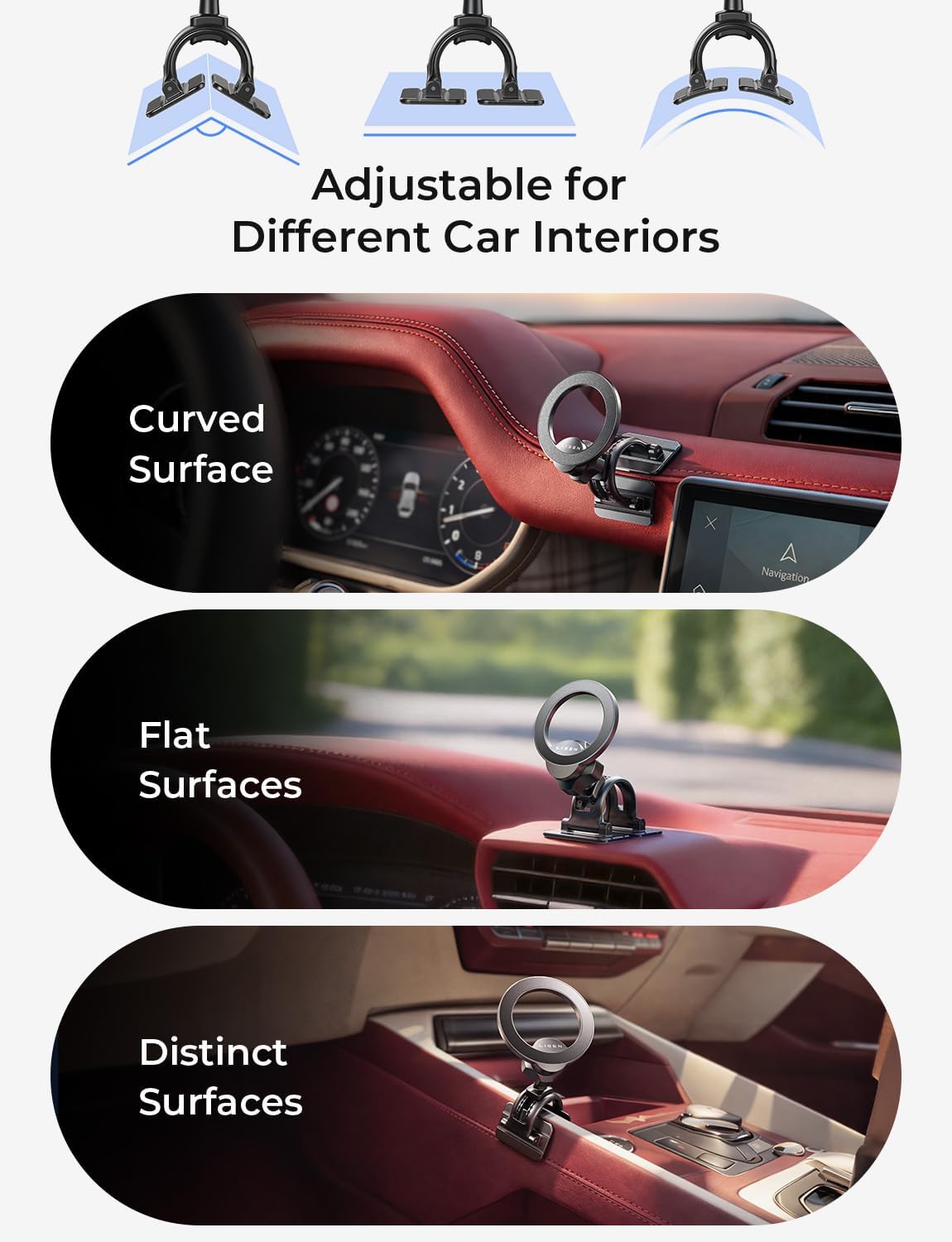 Magsafe Car Mount,Car Accessories-Magnetic Phone Holder for Car 360 Dashboard Vent Phone Mount for Car Organization iPhone 16 15 14 13 12 Pro plus Mini