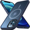 Magnetic Shockproof for Iphone 12/12 Pro Case, [Fit for Magsafe] [Military-Grade Drop Tested] Soft Silicone Slim Anti-Scratch Case for Iphone 12/12 Pro Case Anti-Fingerprint,Black