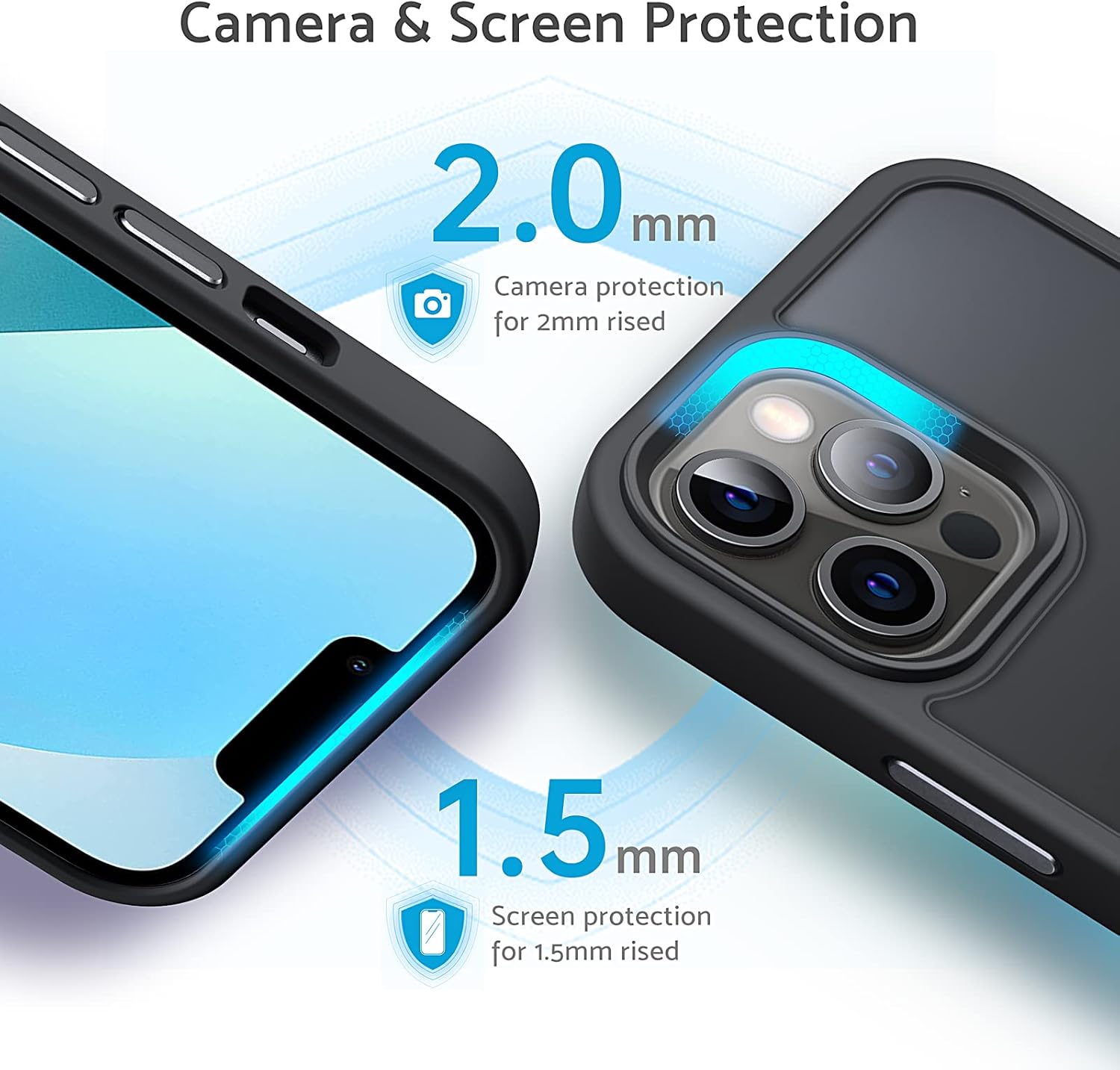 Magnetic Shockproof for Iphone 12/12 Pro Case, [Fit for Magsafe] [Military-Grade Drop Tested] Soft Silicone Slim Anti-Scratch Case for Iphone 12/12 Pro Case Anti-Fingerprint,Black