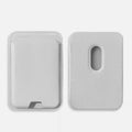 Slim Magnetic Card Wallet Compatible with Magsafe for Iphone 12-17 Series (White)